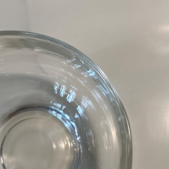 BUBBLE HANDLE TEA CUPS - Clear glass tea cups set of two (2) - Picture 6 of 7